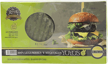 Yoyos Burger Vegetariano 4 UND
