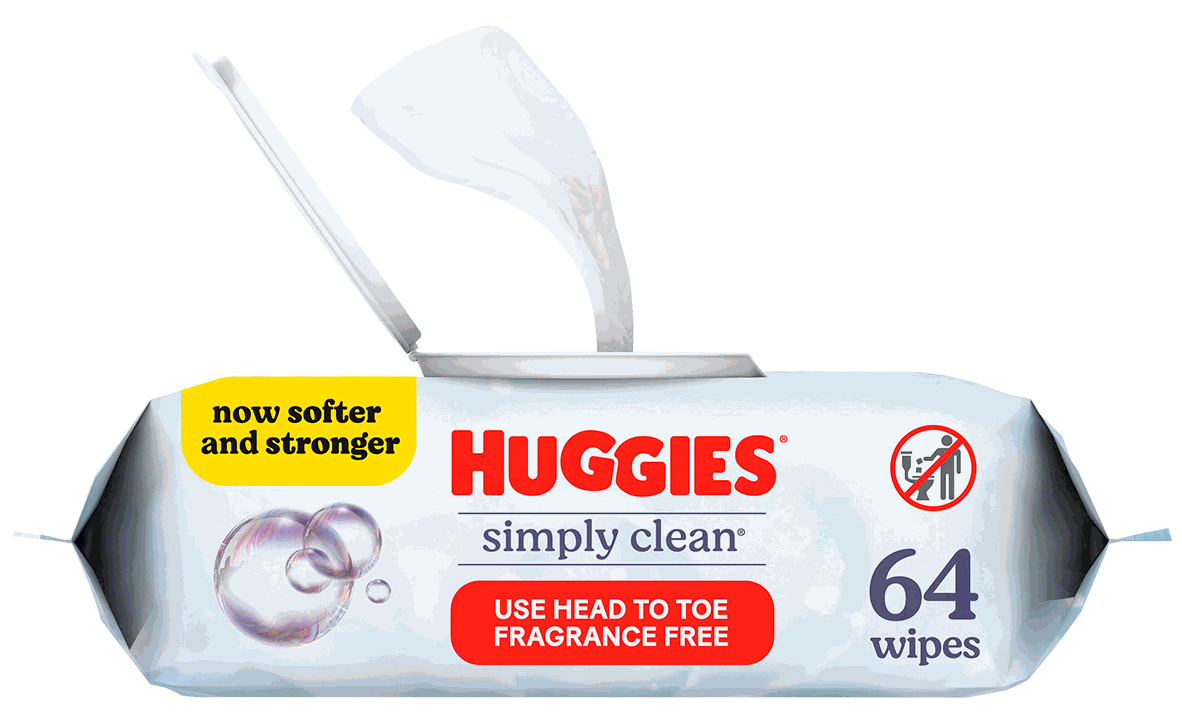 HUGGIES BABY WIPES SIMPLY CLEAN 64/1