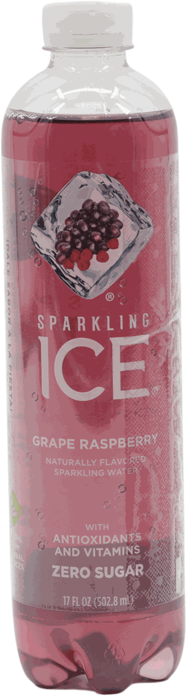 ICE SPARKLING RASPBERRY GRAPE 17 OZ
