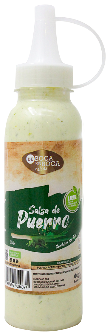 De Boca En Boca Salsa Puerro12 OZ