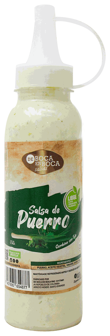 DE BOCA EN BOCA SALSA PUERRO 12 OZ