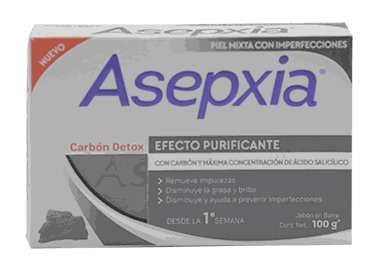 Asepxia Jabon Carbon Detox100 GR