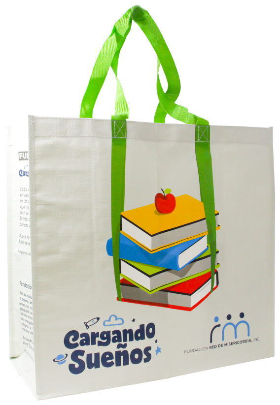 BOLSA RECICL.LIBROS CARGANDO SUEÑOS