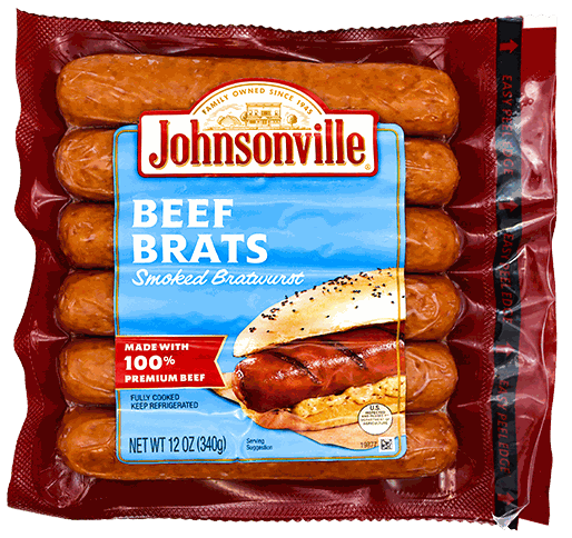 JOHNSONVILLE BEEF BRAT 12 OZ