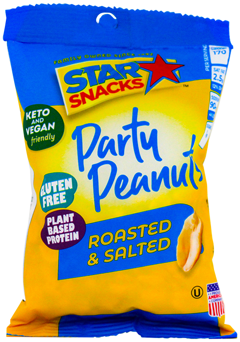 Star Snacks Party Peanuts Rs/sal6 OZ