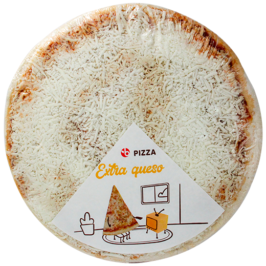 BRAVO PIZZA QUESO UN