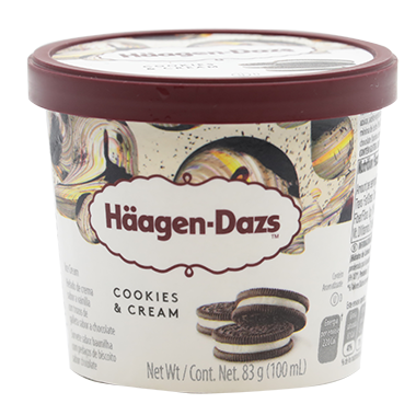 Haagen Dazs Cookies Cream4 OZ