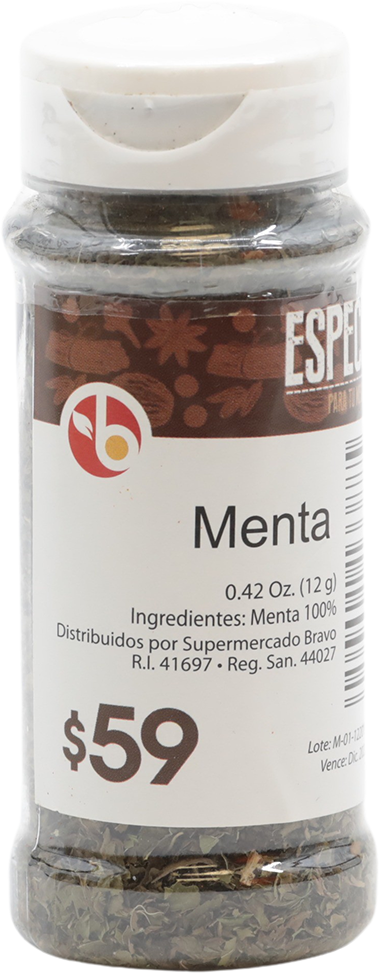 Bravo Menta Frasco12 GR