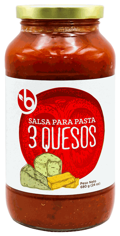 BRAVO SALSA P/PASTA 3 QUESOS 24 OZ