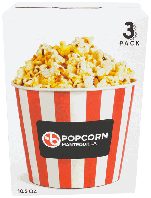 BRAVO POPCORN MANTEQUILLA 3/3.5 OZ