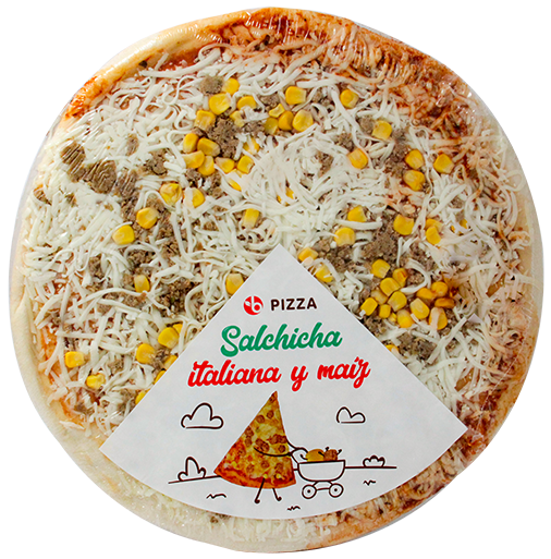BRAVO PIZZA SALCHICHA ITALIANA MAIZ UN