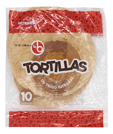 BRAVO TORTILLA TRIGO INTEGRAL 10/1