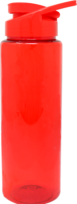 Bandeir Botella Agua Plas Roja670 ML