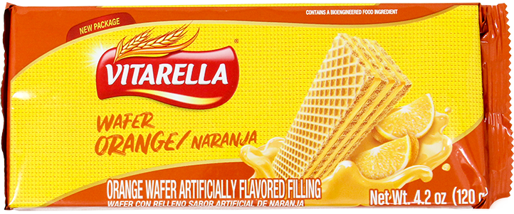 Vitarella Wafer Naranja120 GR