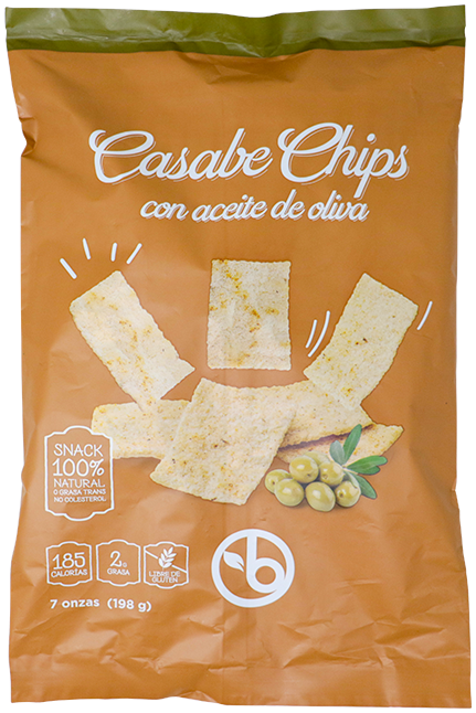 BRAVO CASABE CHIPS OLIVA 7 OZ
