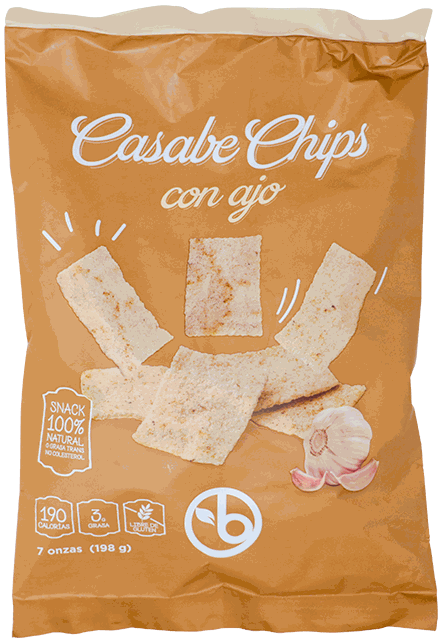 BRAVO CASABE CHIPS AJO 7 OZ