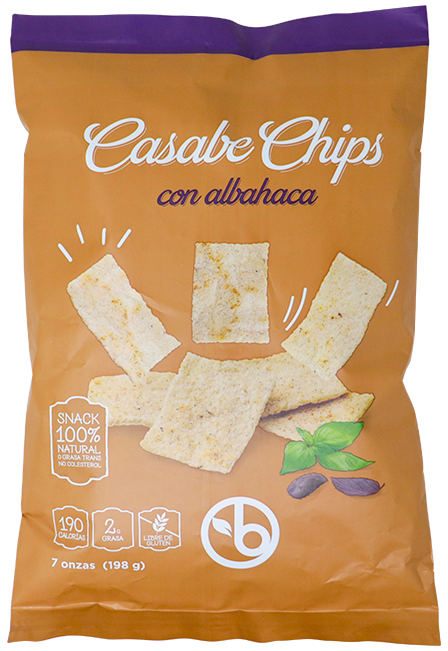BRAVO CASABE CHIPS ALBAHACA 7 OZ