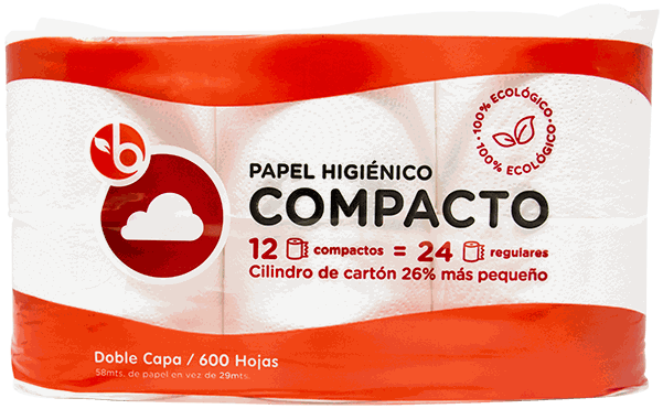 BRAVO PAPEL HIGIENICO COMPACTO 12/1