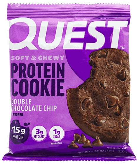QUEST DOUBLE CHOC CHIP COOKIE 2.04 OZ