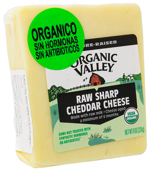 Organic Valley Raw Charp Cheddar8 OZ
