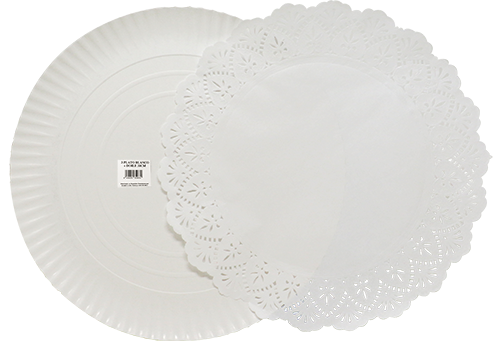Bandeja Doiles Blanca Redonda 31cm3 UND