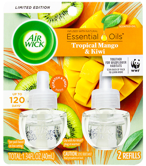 AIR WICK OIL MANGO & KIWI 6/1.34 OZ