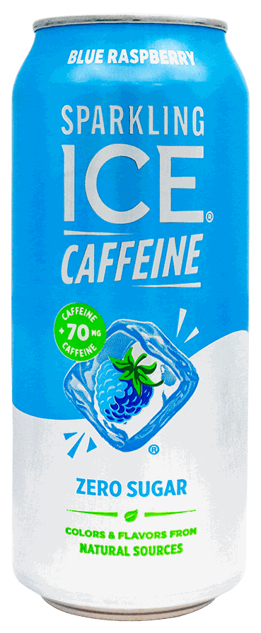 ICE SPARKLING BLUE RASPBERRY LATA 16 OZ