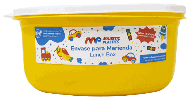 MAJES.ENVASE PLASTI.REDONDO 500ML BLANCO