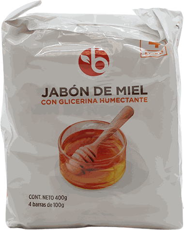 BRAVO JABON MIEL (1 PAQ DE 4 UNIDADES)