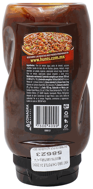 Salsa Bbq Chipotle Hunts 350 GR - Precio en RD | SupermercadosRD