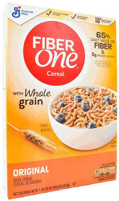 FIBER ONE HONEY CLUSTERS BRAN CEREAL 19.6 OZ