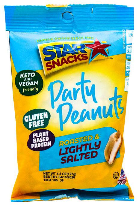 Star Snacks Party Peanuts L, Salt6 OZ
