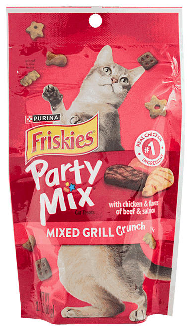 FRISKIES PARTY MIX MIXED GRILL 10x2.1oz