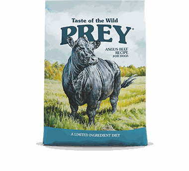ANGUS BEEF DOG 25LB - PREY TASTE OF THE WILD