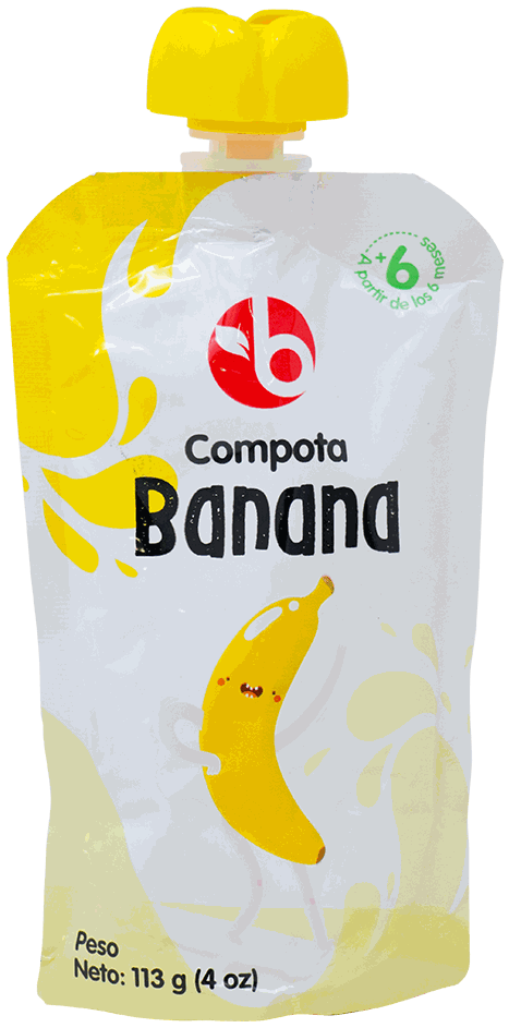 BRAVO COMPOTA BANANA 113 GR