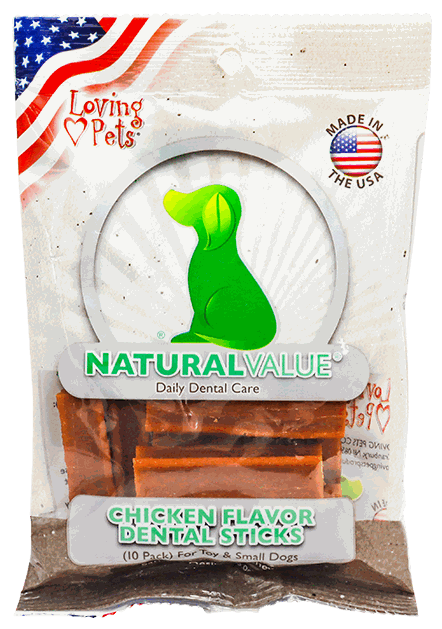 LOVING PET CHICKEN DNTL STICKS SM 3OZ