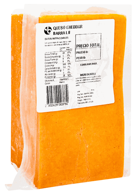 QUESO CHEDDAR BARRA LB