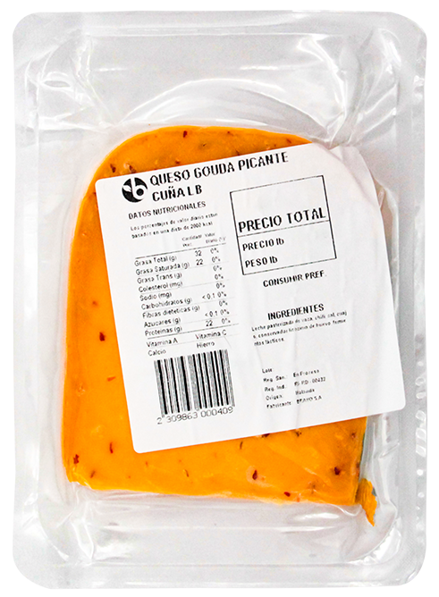 QUESO GOUDA PICANTE CUÑA LB