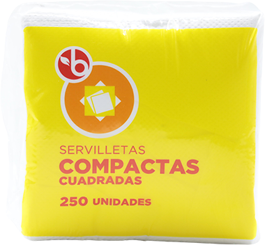 Bravo Servilleta Cuad Compactas250 UND
