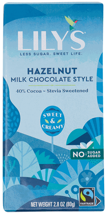 LILYS CHOC BAR HAZELNUT 2.8 OZ