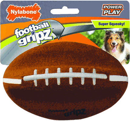 NYLABONE TOY GRIPZ FOOTBALL MD