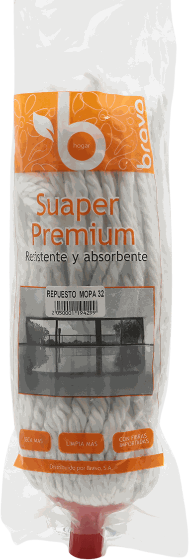BRAVO REPUESTO MOPA PEQUEÑO 32-ALGODON