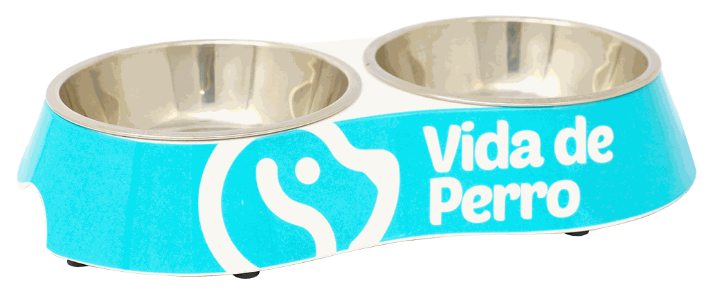 VDP PLATO PERRO DOBLE 25X14X4CM SM V