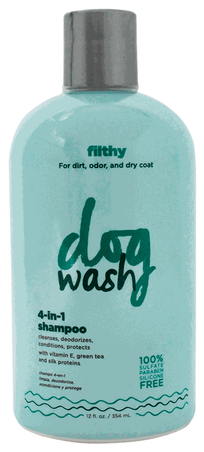 DOG WASH 4-IN-1 SHAMPOO 12oz