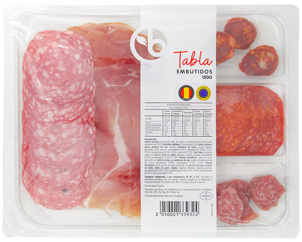 BRAVO TABLA D/EMBUTIDOS 150 GR