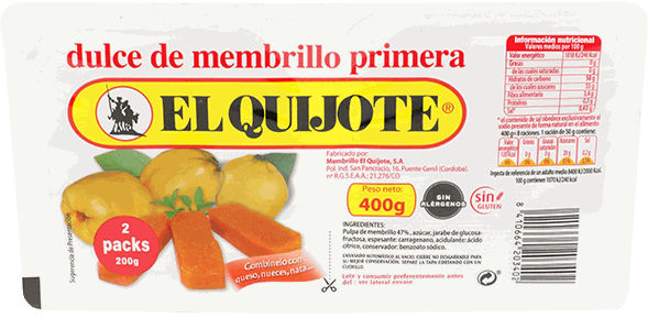 EL QUIJOTE DULCE DE MEMBRILLO 2 X 200 GR