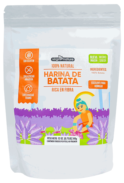 VIRGIN NATURE HARINA BATATA 12 OZ