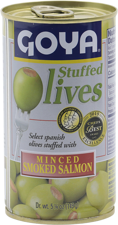 GOYA ACEITUNAS RELL SALMON AHUM 5,25 OZ