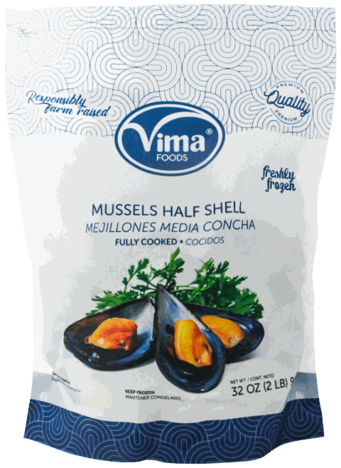 VIMA MEJILLON 1/2 CONCHA 2 LB