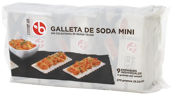BRAVO GALLETA MINI SODA 270 GR